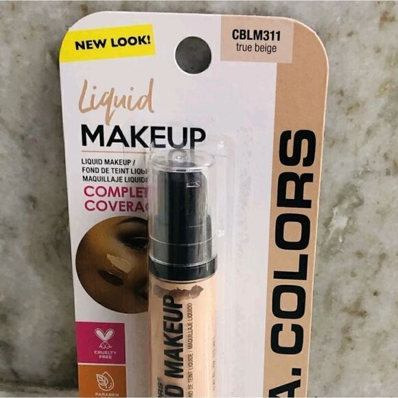 L.A.Colors-Compleate Coverage Mess Free Pump CBLM311 True Beige Liquid Makeup - Picture 2 of 7